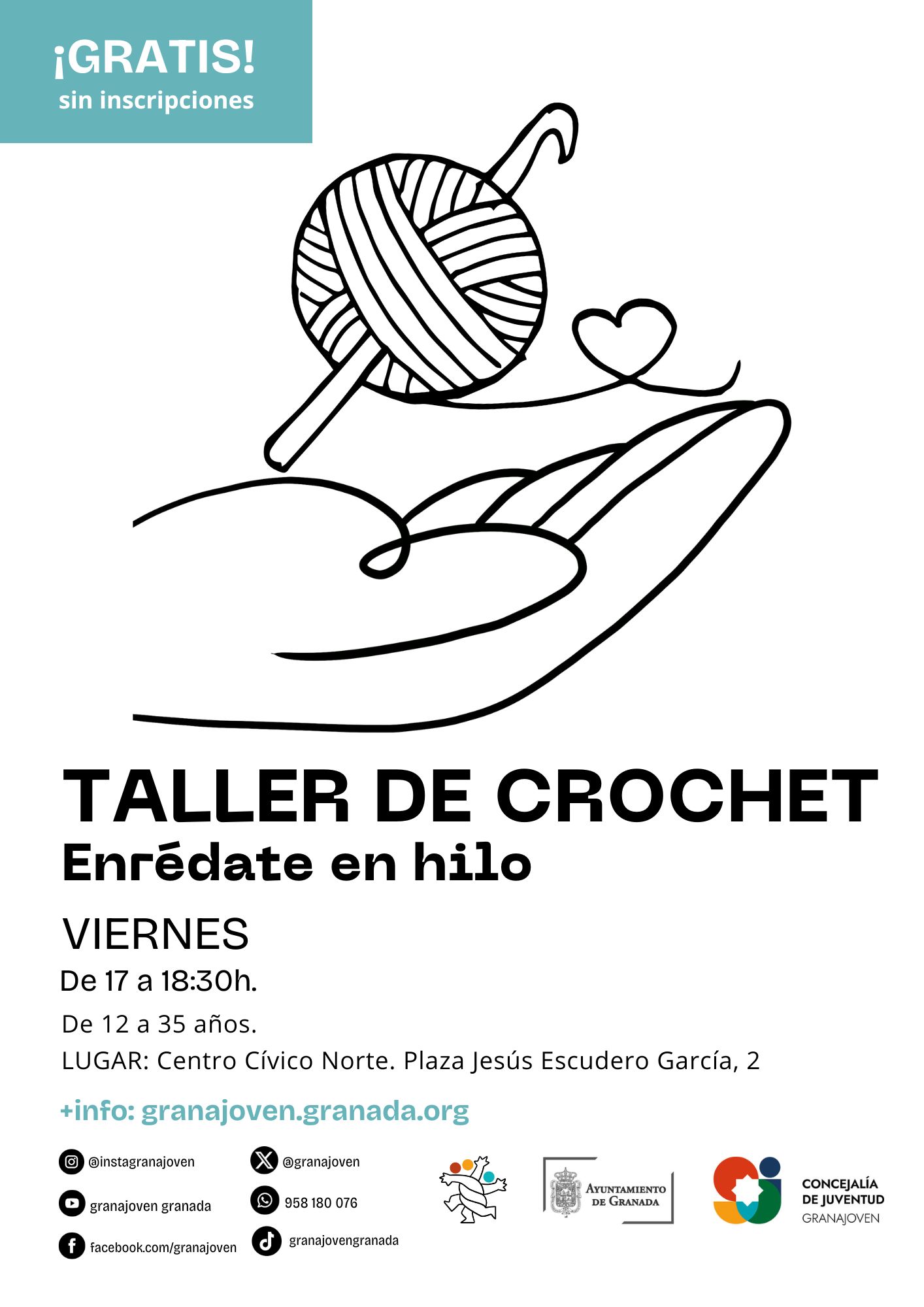 Enrdate en hilo - Taller de CROCHET